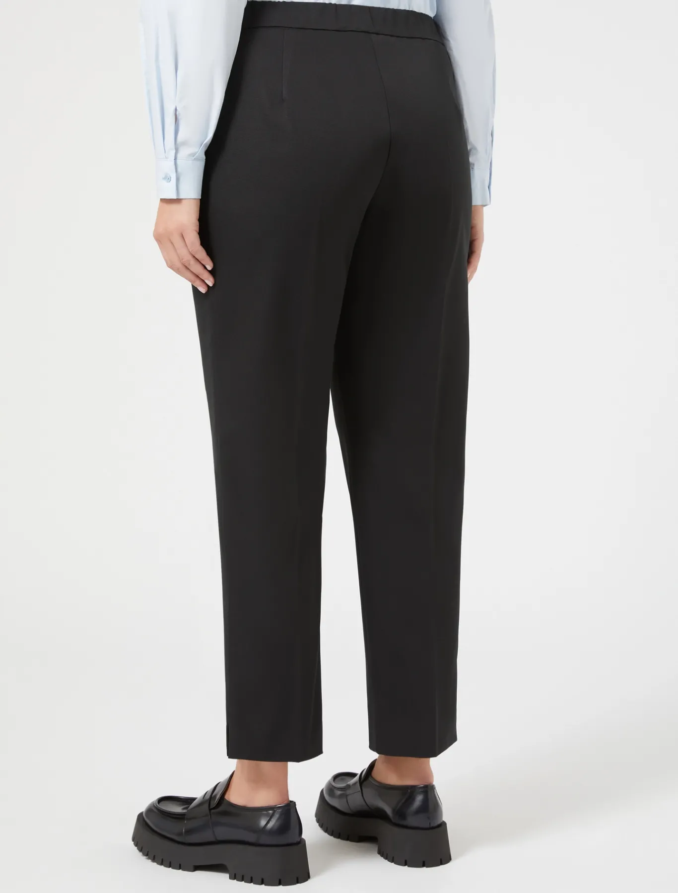 Marina Rinaldi Pantaloni E Gonne | Pantaloni & Jeans*Pantaloni in ottoman NERO