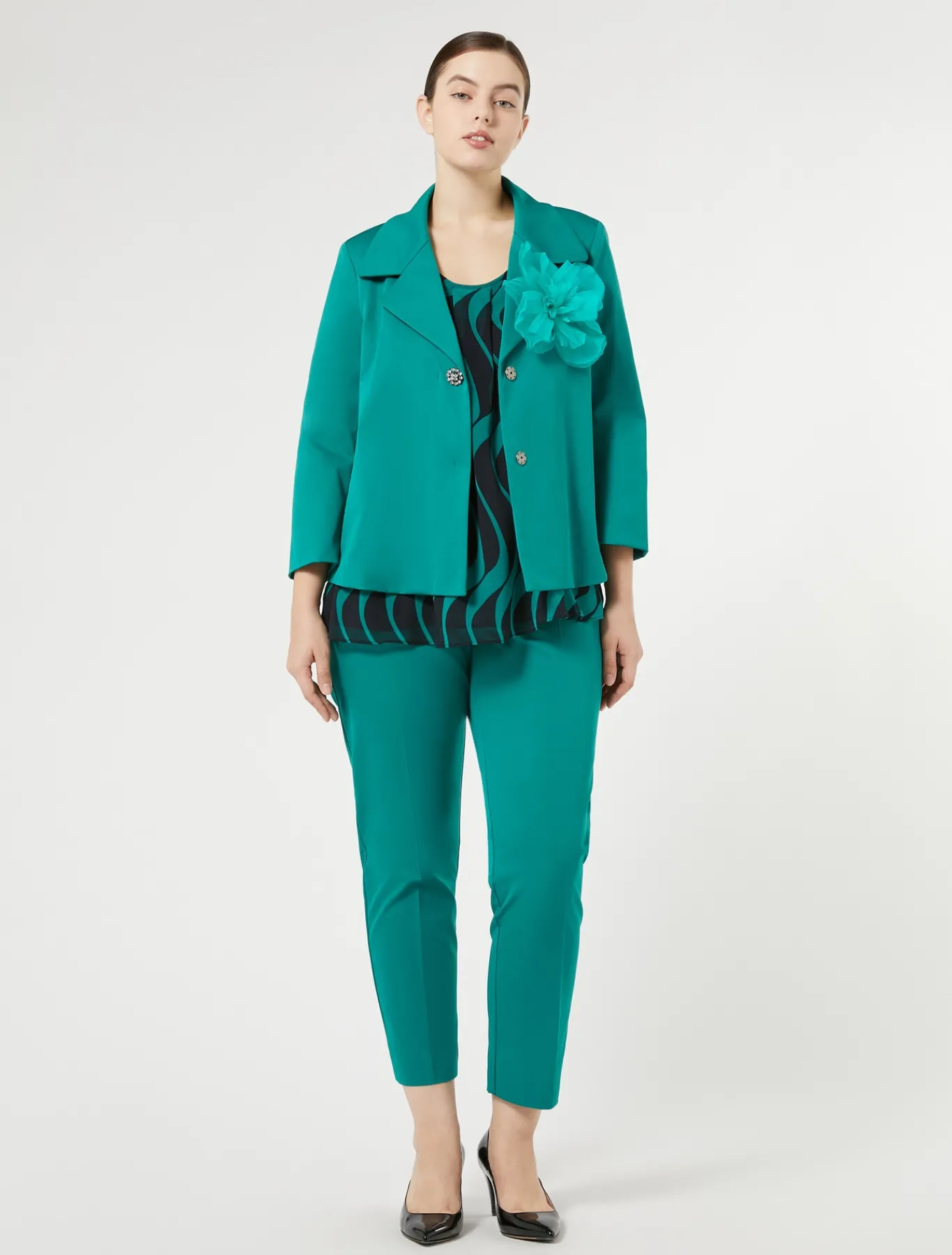 Marina Rinaldi Pantaloni E Gonne | Selezione Elegante*Pantaloni in ottoman VERDE
