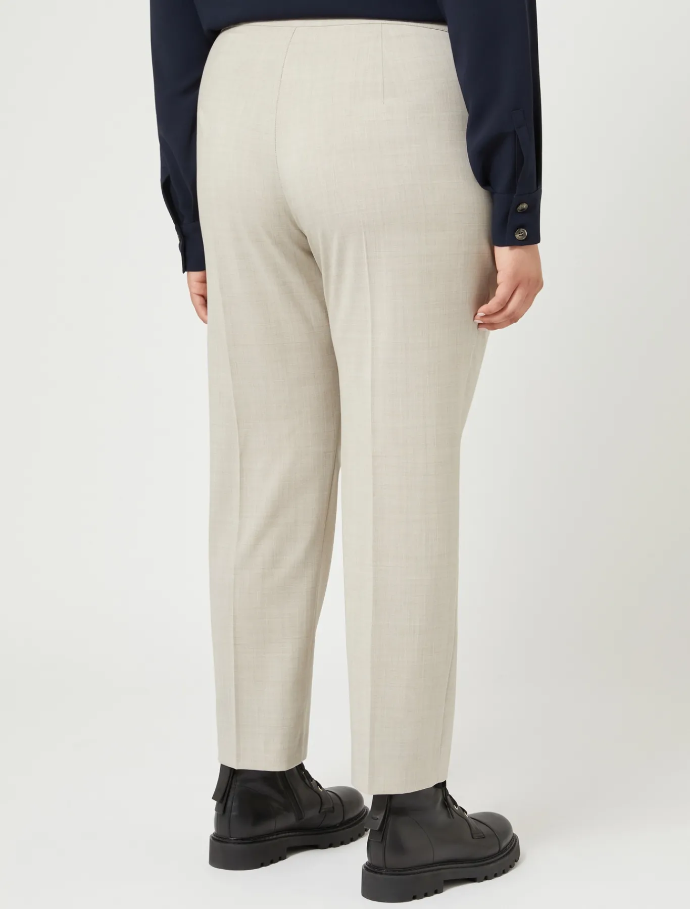 Marina Rinaldi Pantaloni & Jeans | Pantaloni & Jeans*Pantaloni in popeline di pura lana BEIGE