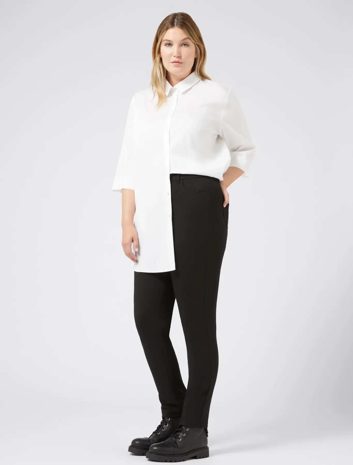 Marina Rinaldi Pantaloni & Jeans | Pantaloni & Jeans*Pantaloni in punto Milano NERO
