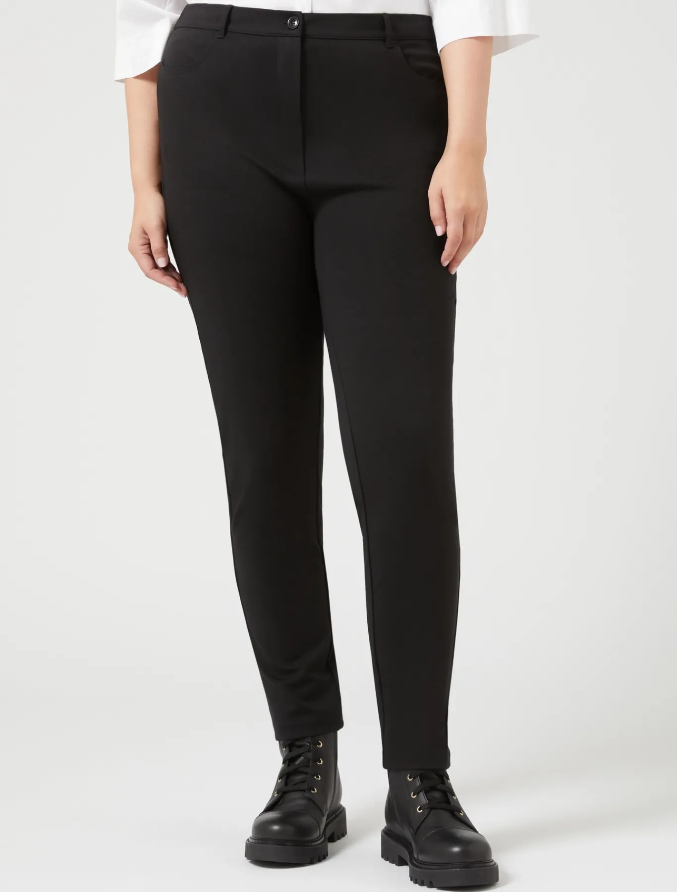 Marina Rinaldi Pantaloni & Jeans | Pantaloni & Jeans*Pantaloni in punto Milano NERO