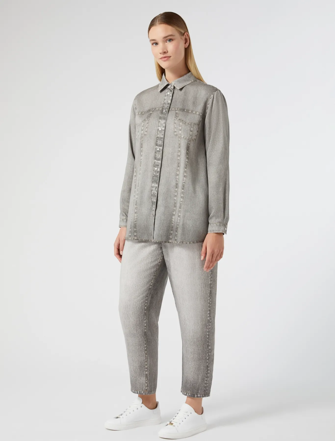 Marina Rinaldi Pantaloni & Jeans | Pantaloni & Jeans*Pantaloni in raso GRIGIOMEDIO