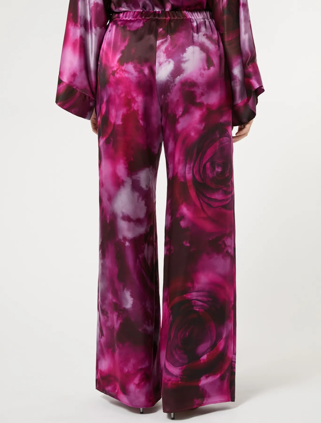 Marina Rinaldi Pantaloni E Gonne | Collezione Elegante*Pantaloni in raso di seta BORDEAUX