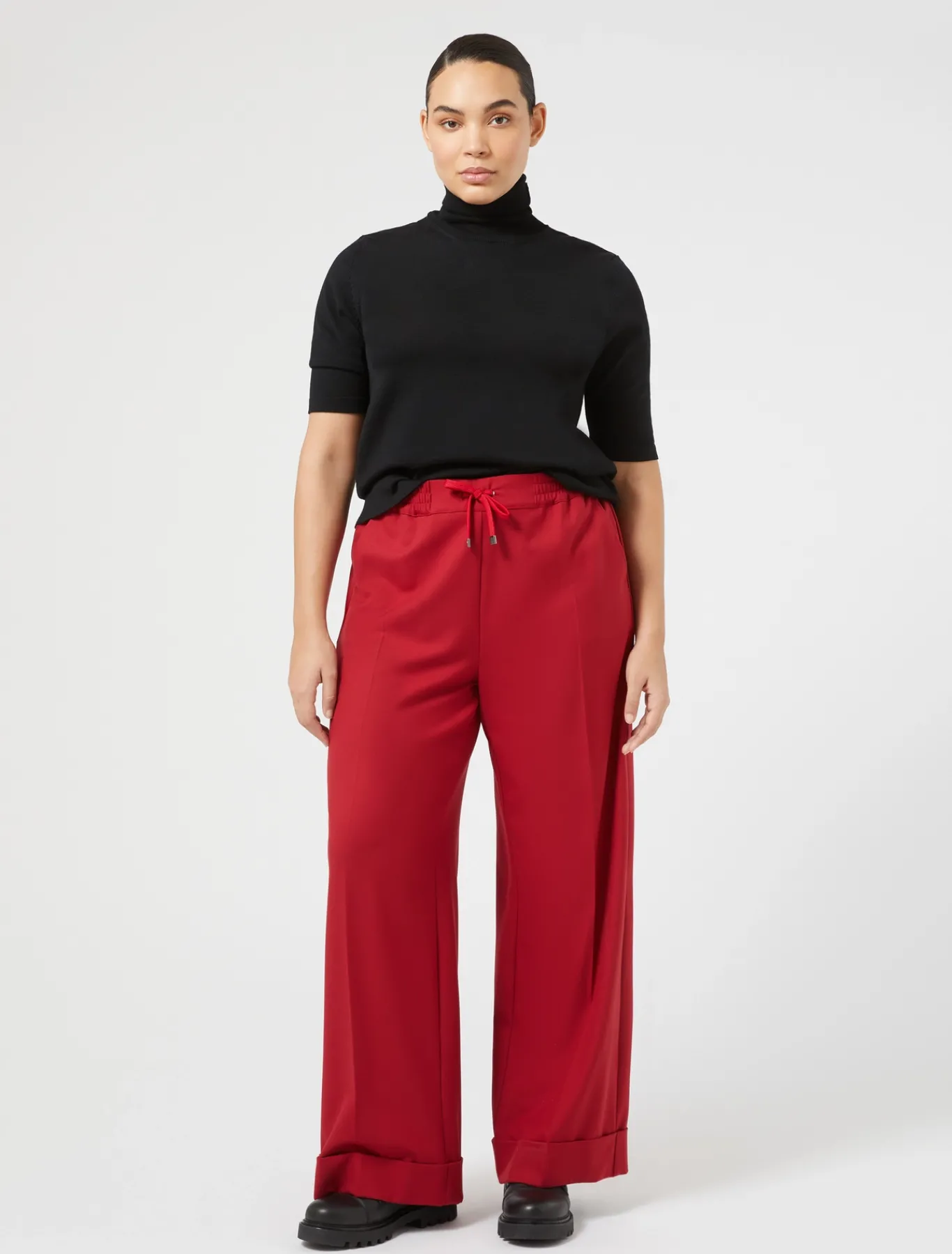 Marina Rinaldi Pantaloni & Jeans | Pantaloni & Jeans*Pantaloni in saglia di misto viscosa ROSSO
