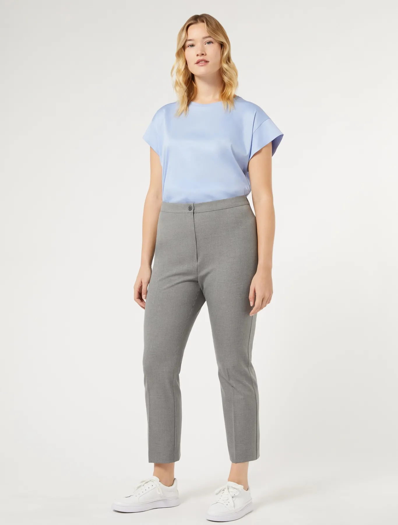 Marina Rinaldi Pantaloni & Jeans | Pantaloni & Jeans*Pantaloni in saglia di misto viscosa GRIGIOMEDIO