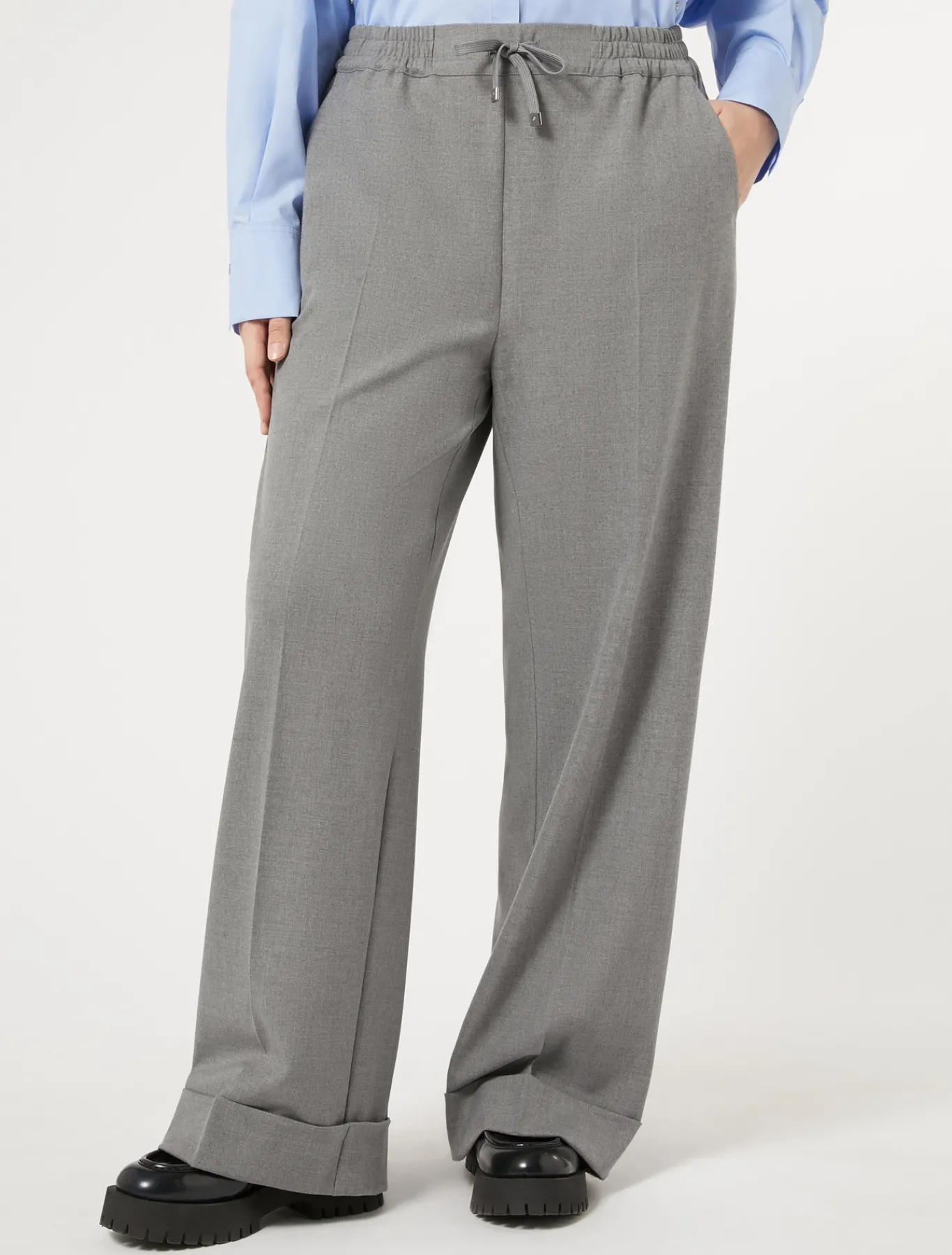 Marina Rinaldi Pantaloni & Jeans | Pantaloni & Jeans*Pantaloni in saglia di misto viscosa GRIGIOMEDIO