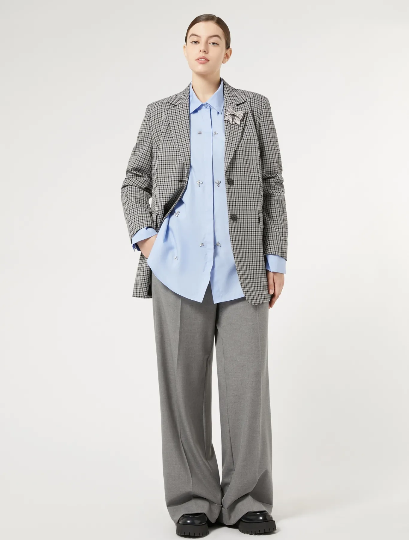 Marina Rinaldi Pantaloni & Jeans | Pantaloni & Jeans*Pantaloni in saglia di misto viscosa GRIGIOMEDIO