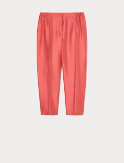 Marina Rinaldi Pantaloni E Gonne | Pantaloni & Jeans*Pantaloni in shantung di pura seta ROSSO