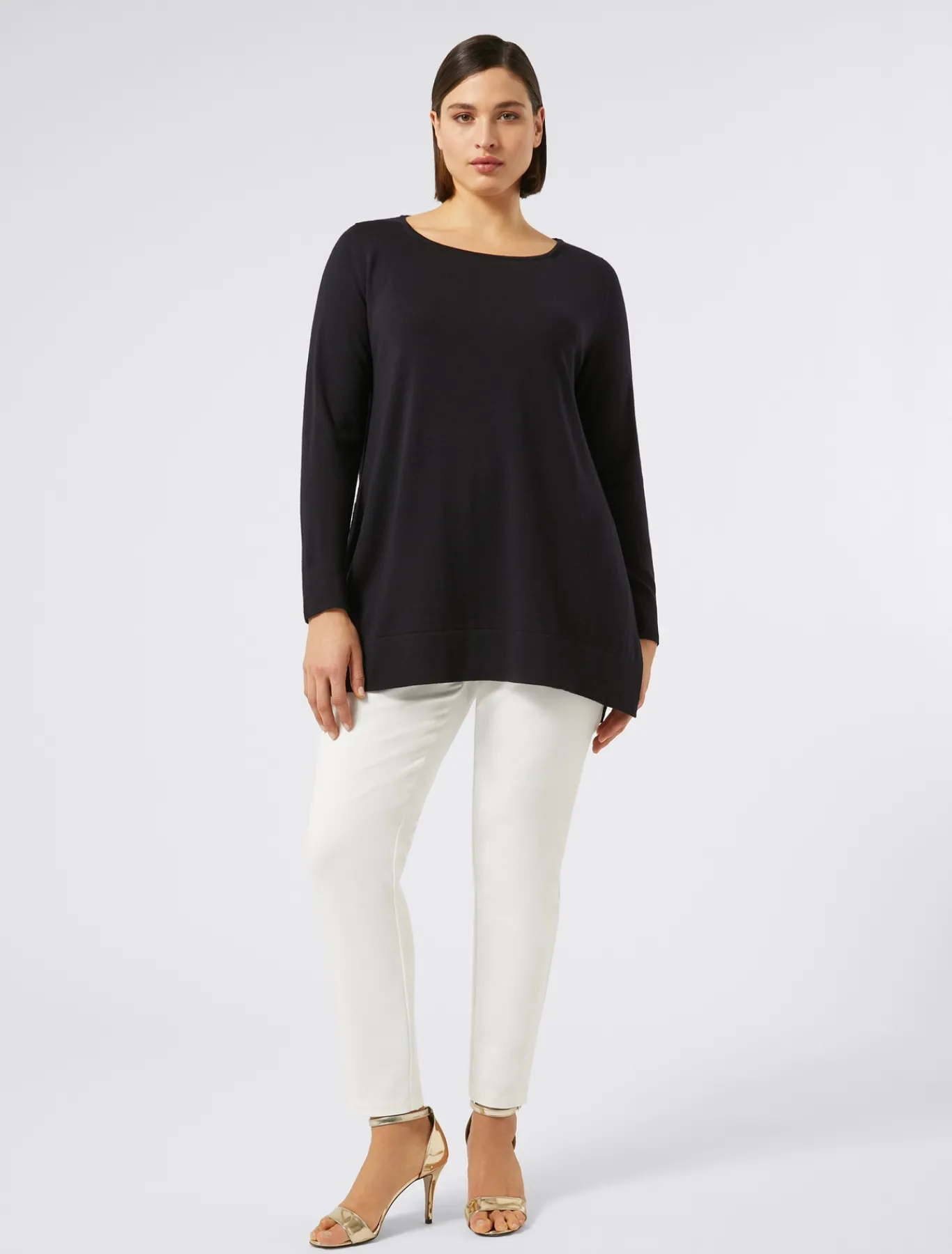 Marina Rinaldi Pantaloni & Jeans | Pantaloni & Jeans*Pantaloni in tela di cotone BIANCO