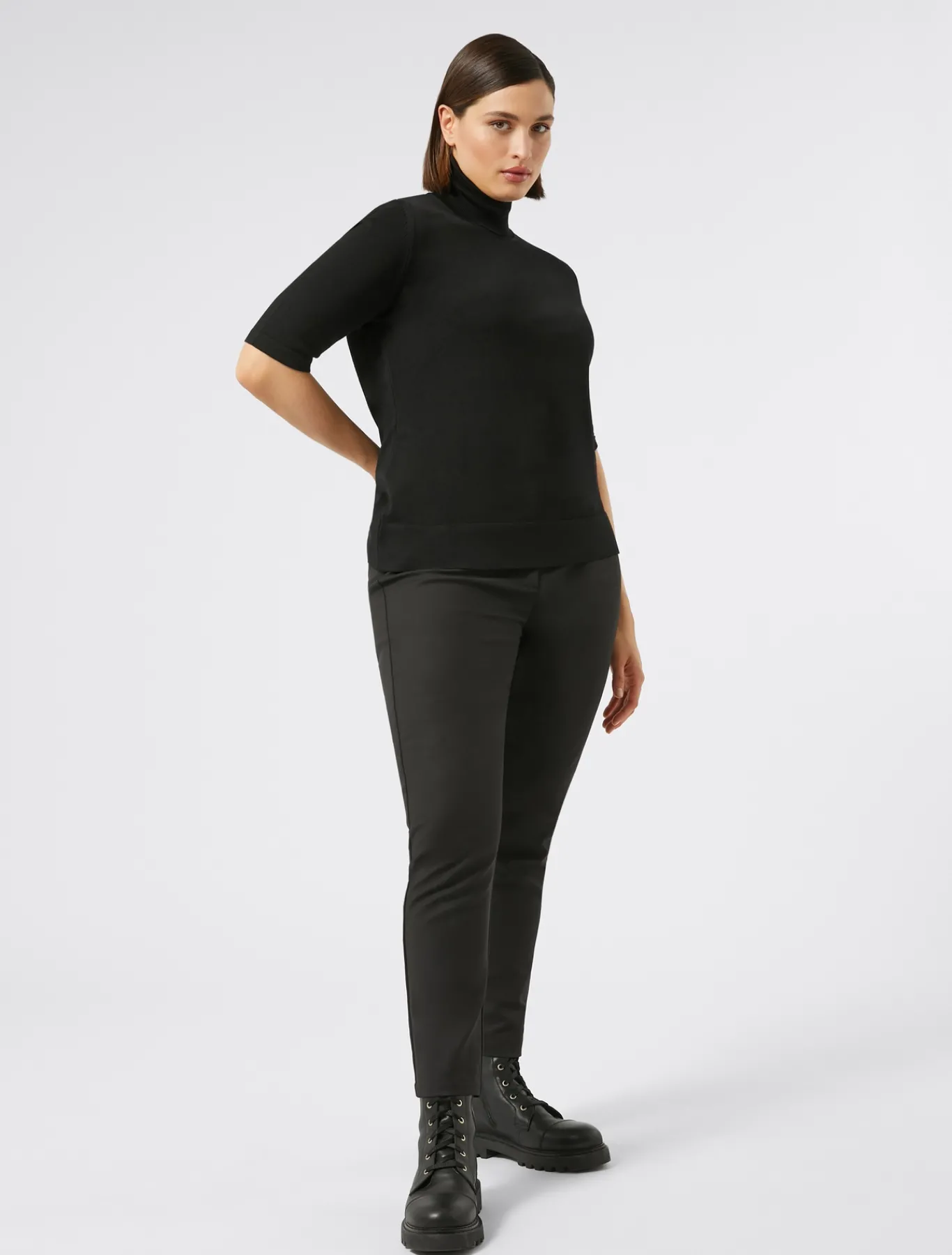 Marina Rinaldi Pantaloni & Jeans | Pantaloni & Jeans*Pantaloni in tela di cotone NERO
