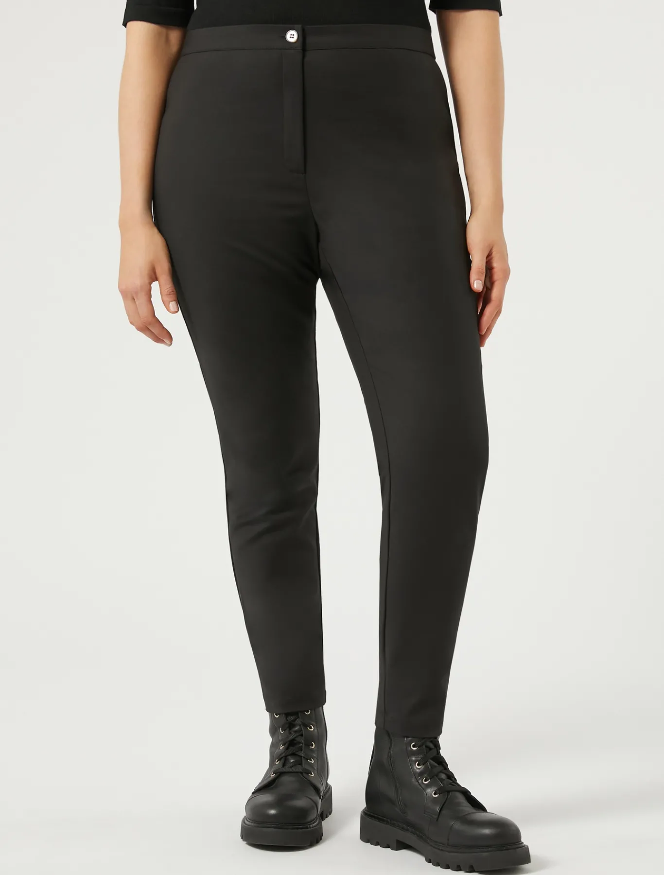 Marina Rinaldi Pantaloni & Jeans | Pantaloni & Jeans*Pantaloni in tela di cotone NERO