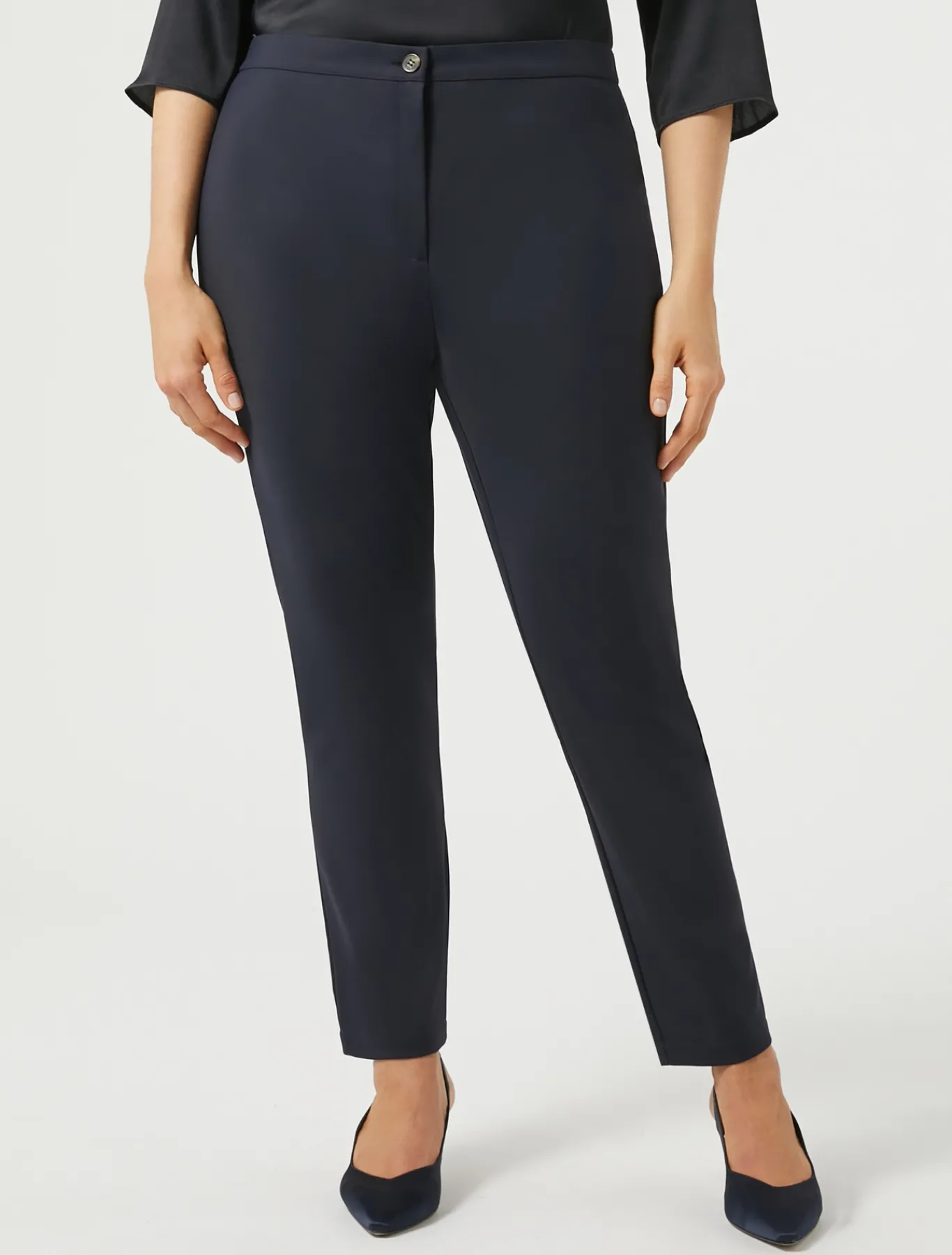 Marina Rinaldi Pantaloni & Jeans | Pantaloni & Jeans*Pantaloni in tela di cotone BLUNOTTE