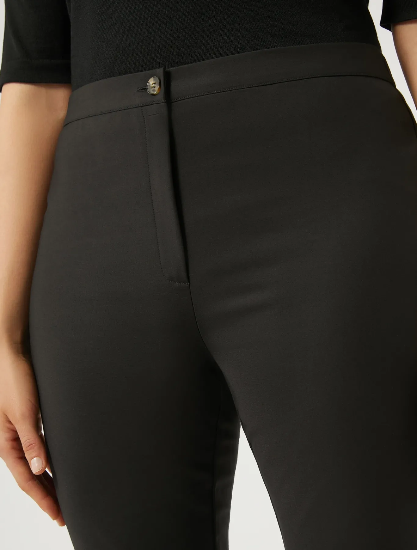 Marina Rinaldi Pantaloni & Jeans | Pantaloni & Jeans*Pantaloni in tela di cotone NERO