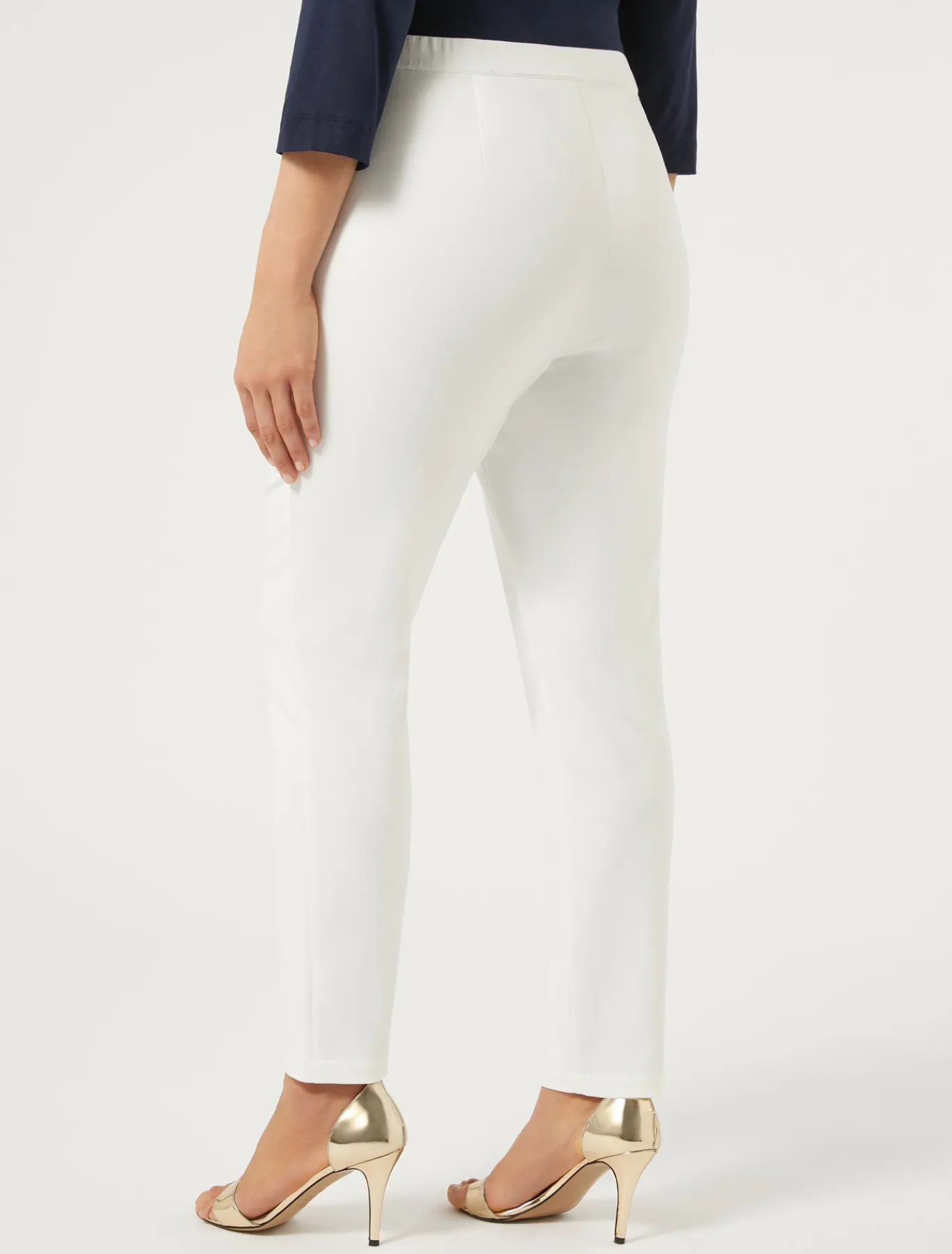 Marina Rinaldi Pantaloni & Jeans | Pantaloni & Jeans*Pantaloni in tela di cotone BIANCO