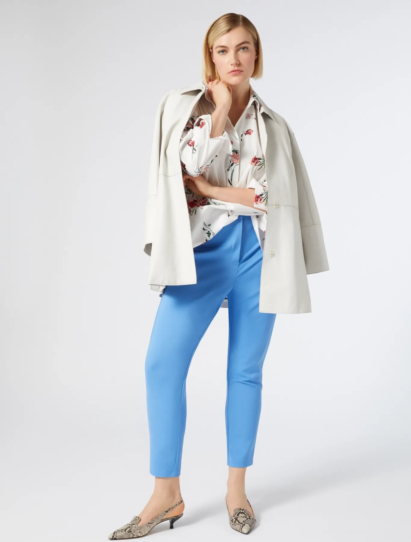 Marina Rinaldi Pantaloni & Jeans | Pantaloni & Jeans*Pantaloni in tela di cotone AZZURRO