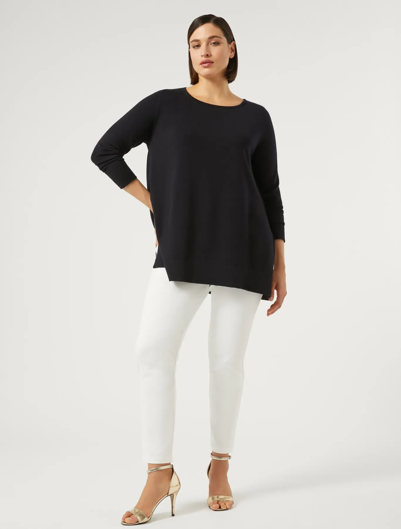 Marina Rinaldi Pantaloni & Jeans | Pantaloni & Jeans*Pantaloni in tela di cotone BIANCO