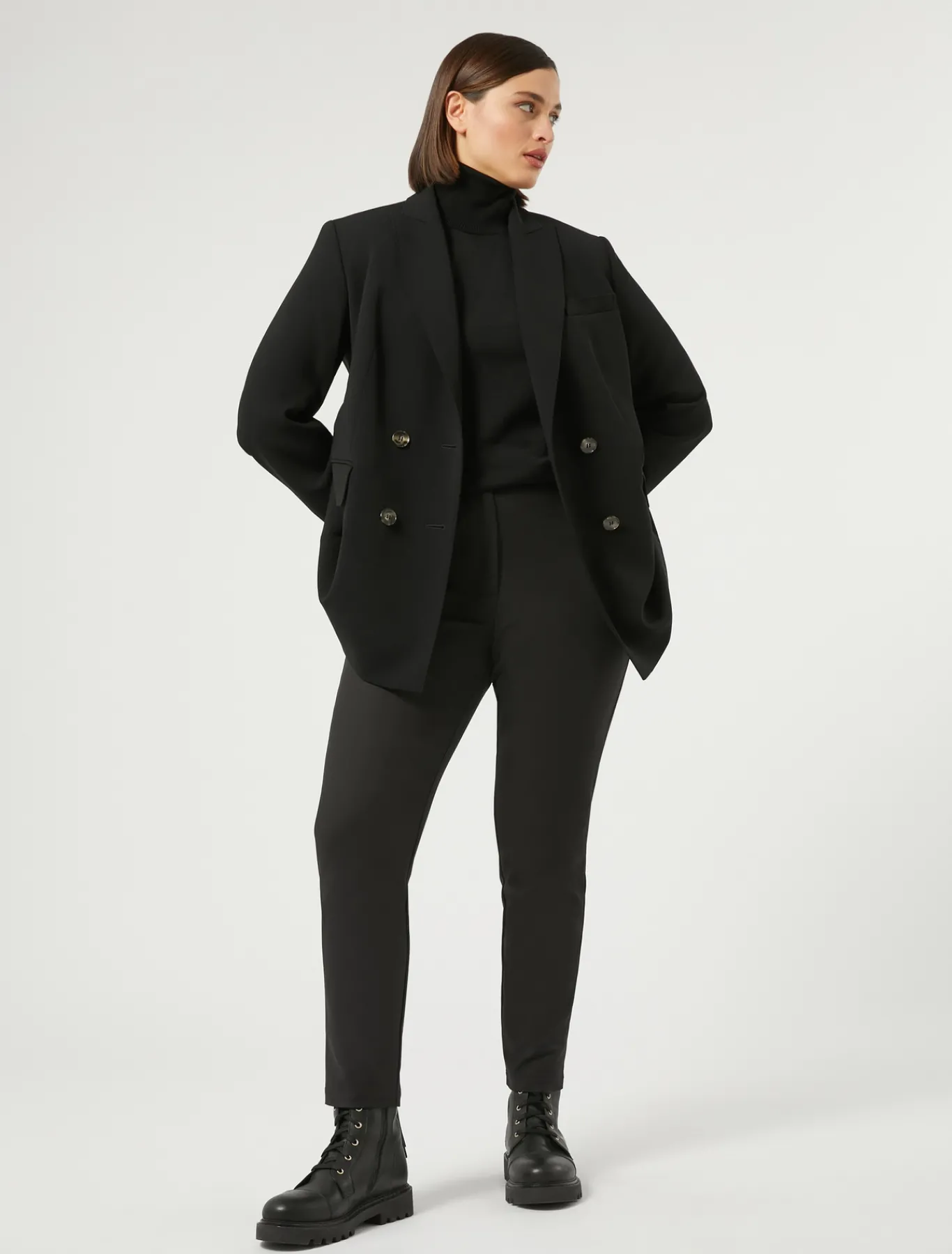Marina Rinaldi Pantaloni & Jeans | Pantaloni & Jeans*Pantaloni in tela di cotone NERO