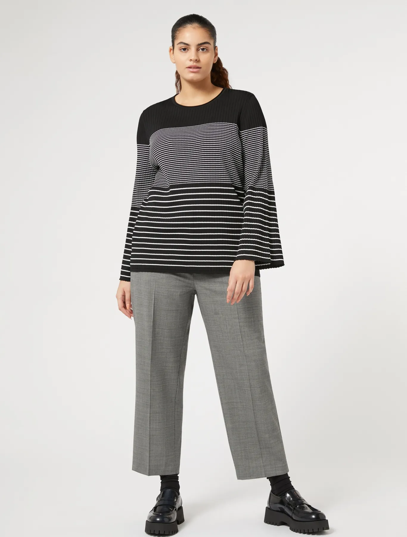 Marina Rinaldi Pantaloni & Jeans | Pantaloni & Jeans*Pantaloni in tela di lana NERO