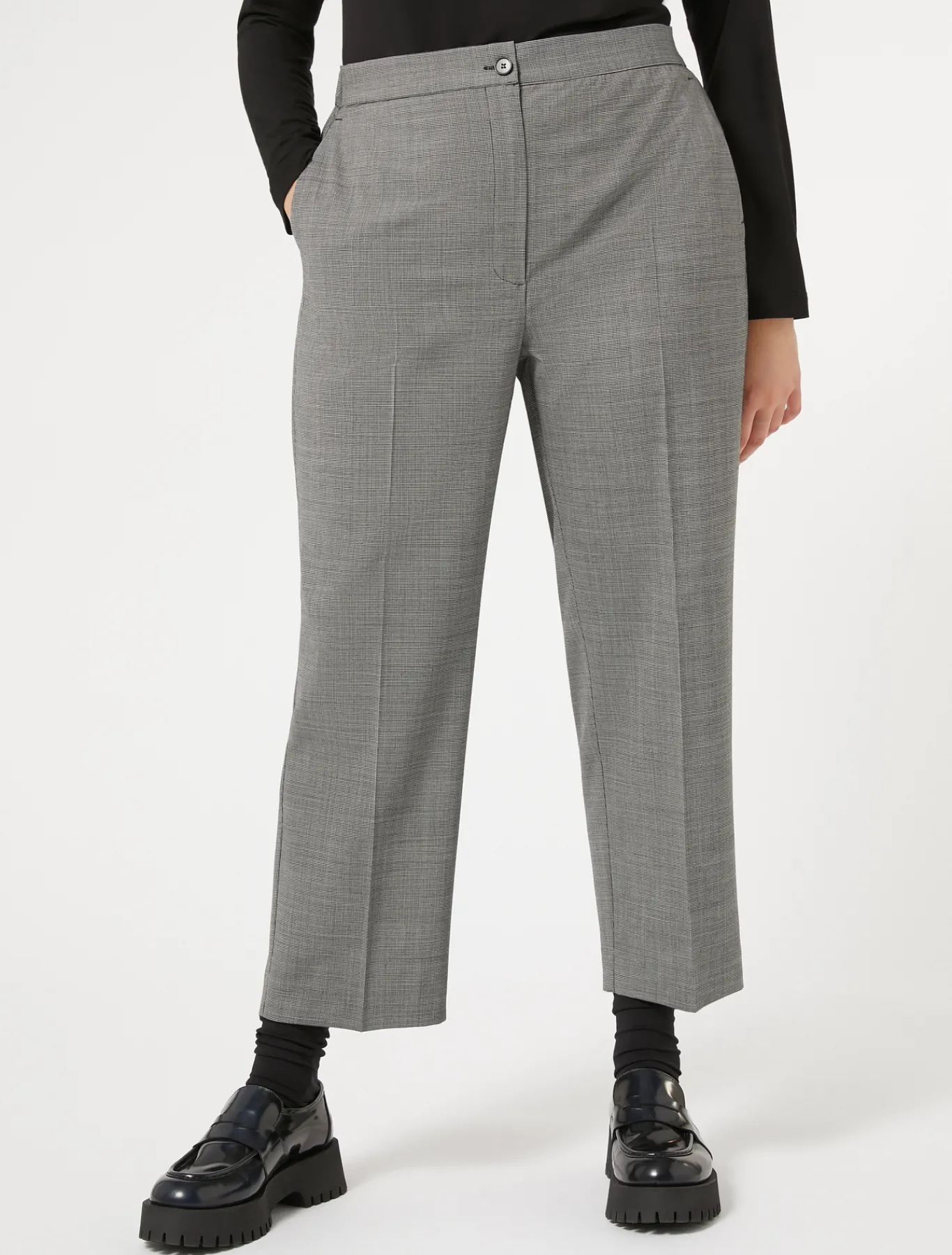 Marina Rinaldi Pantaloni & Jeans | Pantaloni & Jeans*Pantaloni in tela di lana NERO