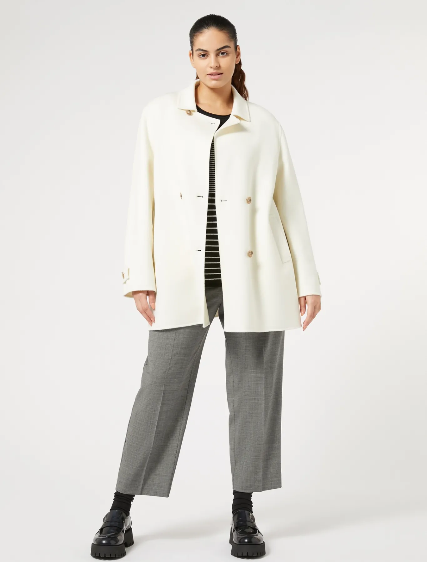 Marina Rinaldi Pantaloni & Jeans | Pantaloni & Jeans*Pantaloni in tela di lana NERO