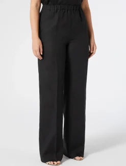Marina Rinaldi Pantaloni & Jeans | Pantaloni & Jeans*Pantaloni in tela di lino NERO