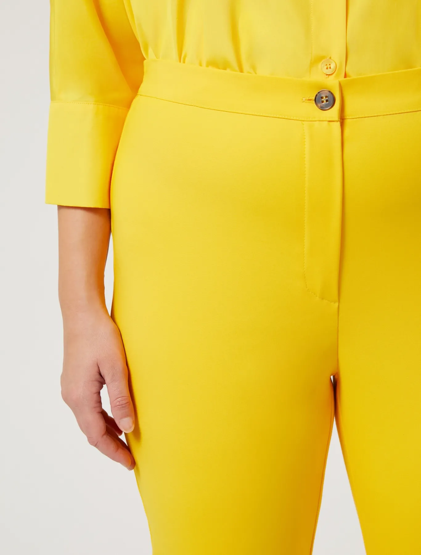 Marina Rinaldi Pantaloni & Jeans | Pantaloni & Jeans*Pantaloni in tela di misto cotone GIALLOSOLE