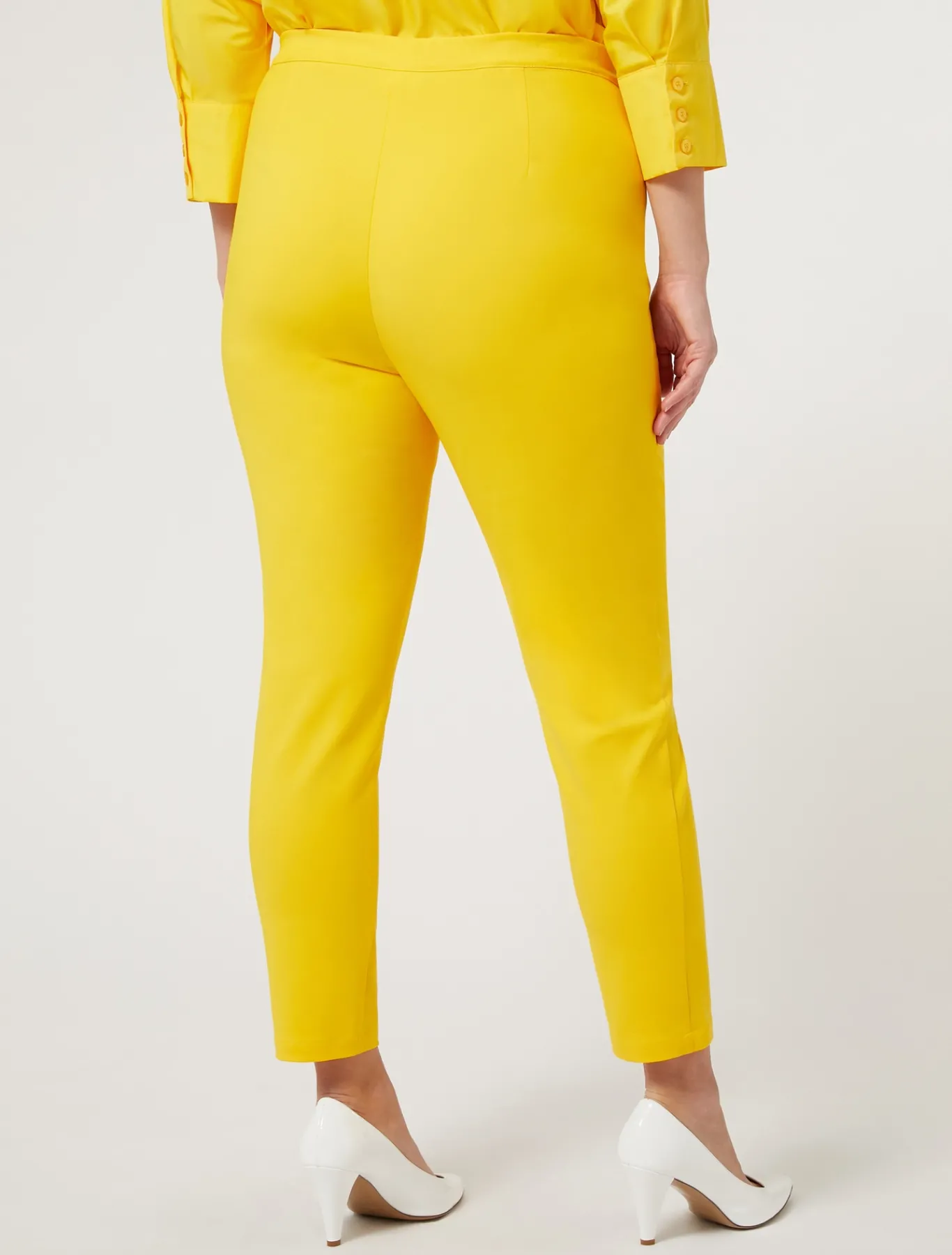 Marina Rinaldi Pantaloni & Jeans | Pantaloni & Jeans*Pantaloni in tela di misto cotone GIALLOSOLE