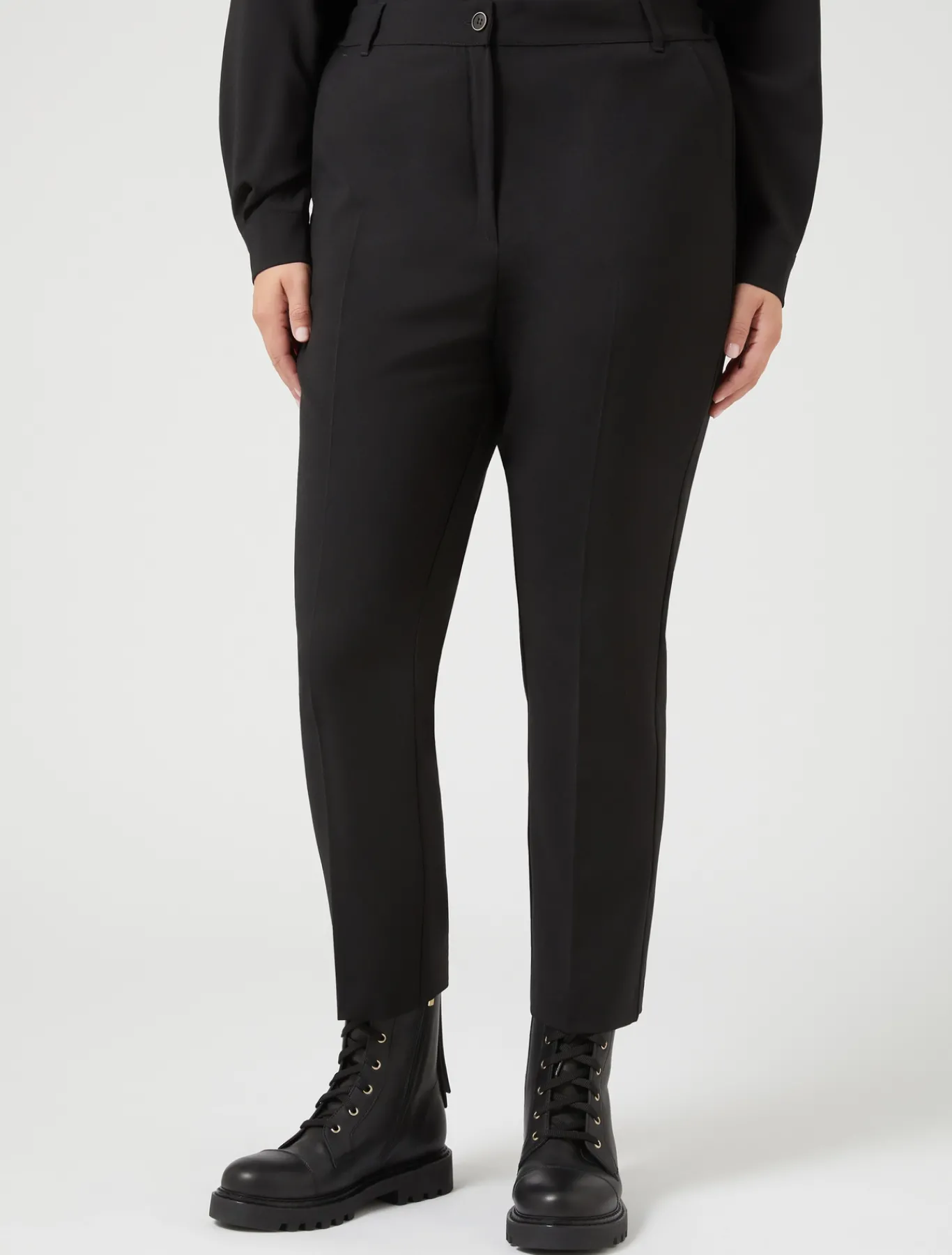 Marina Rinaldi Pantaloni & Jeans | Pantaloni & Jeans*Pantaloni in tela di pura lana NERO