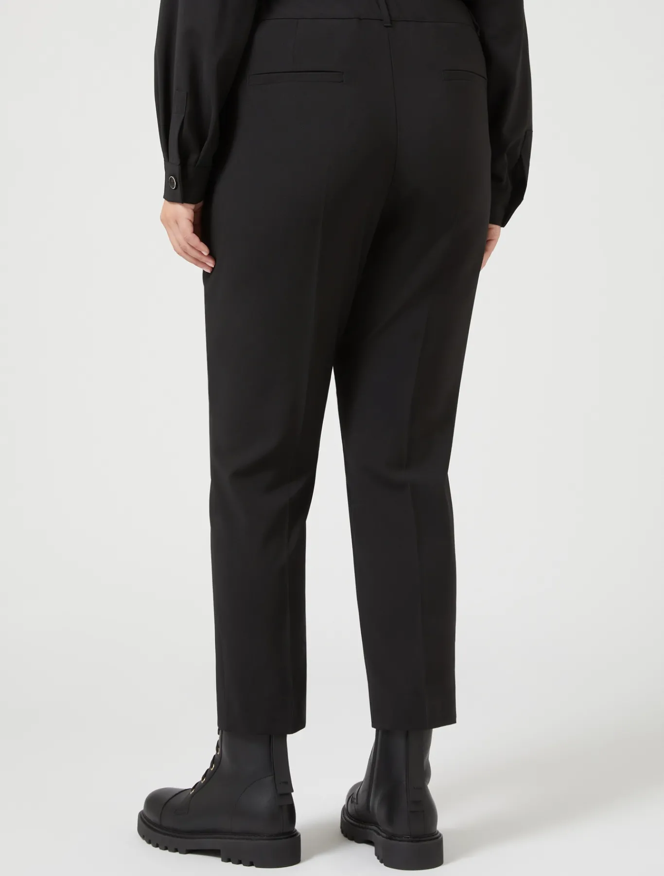 Marina Rinaldi Pantaloni & Jeans | Pantaloni & Jeans*Pantaloni in tela di pura lana NERO