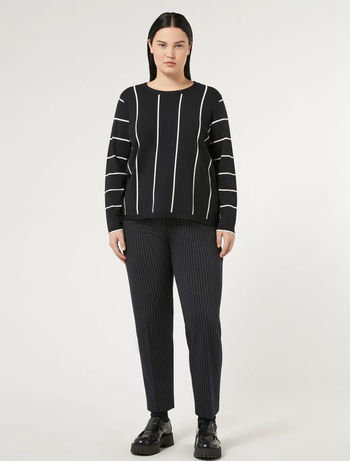 Marina Rinaldi Pantaloni & Jeans | Pantaloni & Jeans*Pantaloni in tessuto punto Milano BLUMARINO