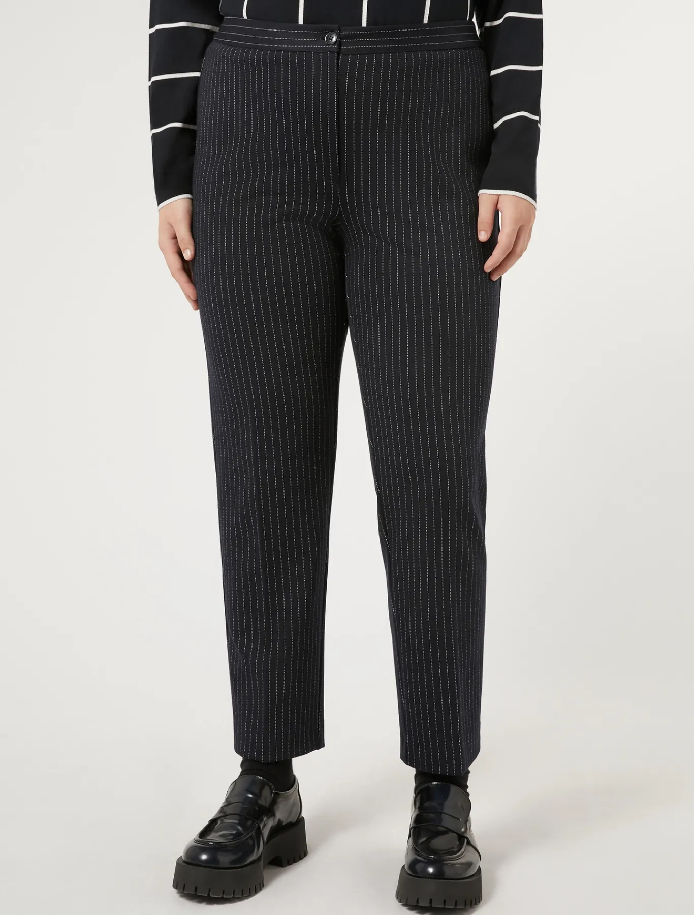 Marina Rinaldi Pantaloni & Jeans | Pantaloni & Jeans*Pantaloni in tessuto punto Milano BLUMARINO
