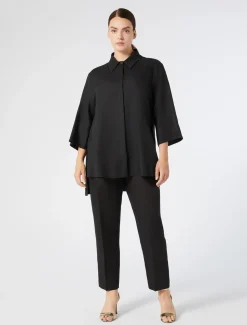 Marina Rinaldi Pantaloni & Jeans | Pantaloni & Jeans*Pantaloni in tessuto spalmato NERO