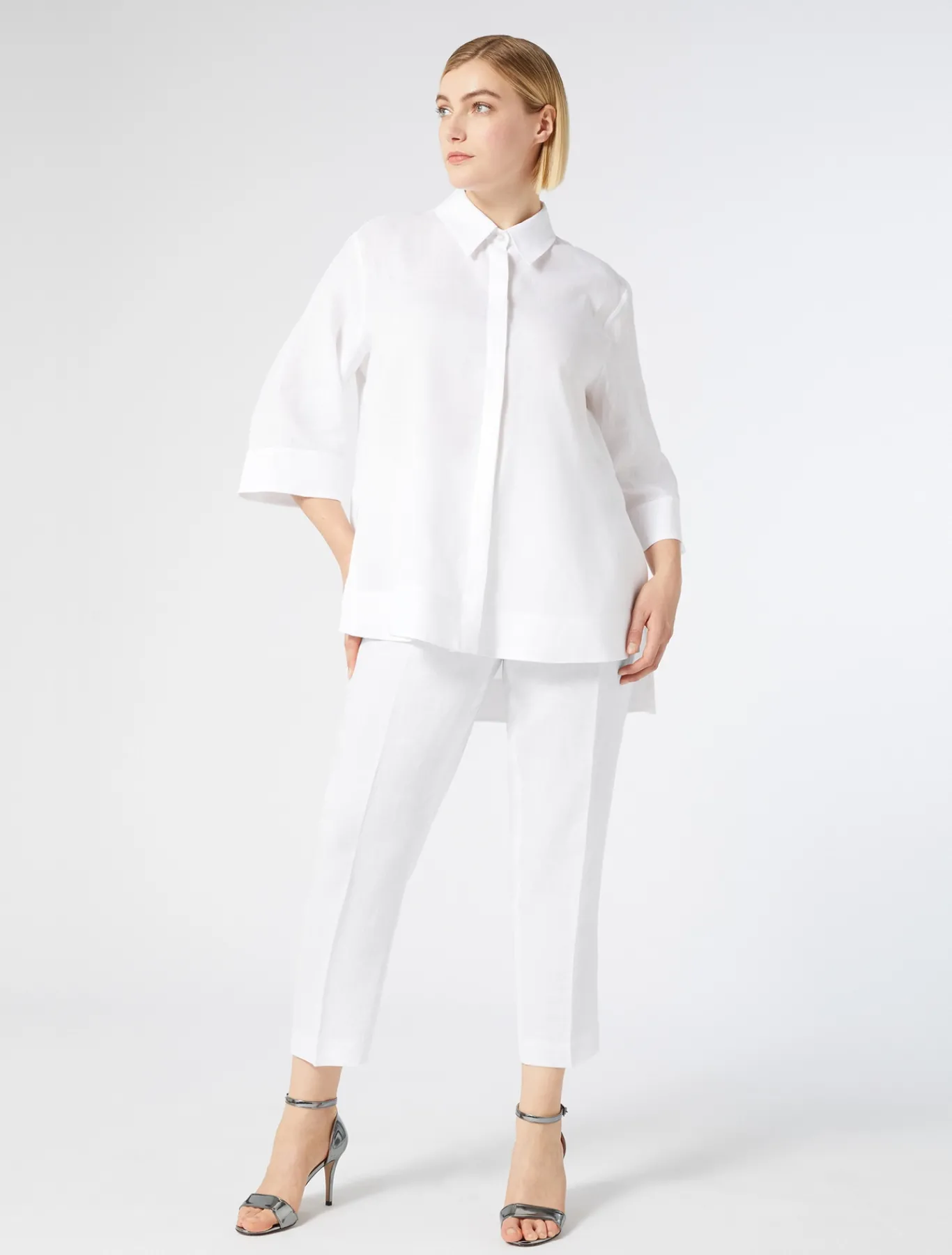 Marina Rinaldi Pantaloni & Jeans | Pantaloni & Jeans*Pantaloni in tessuto spalmato BIANCO