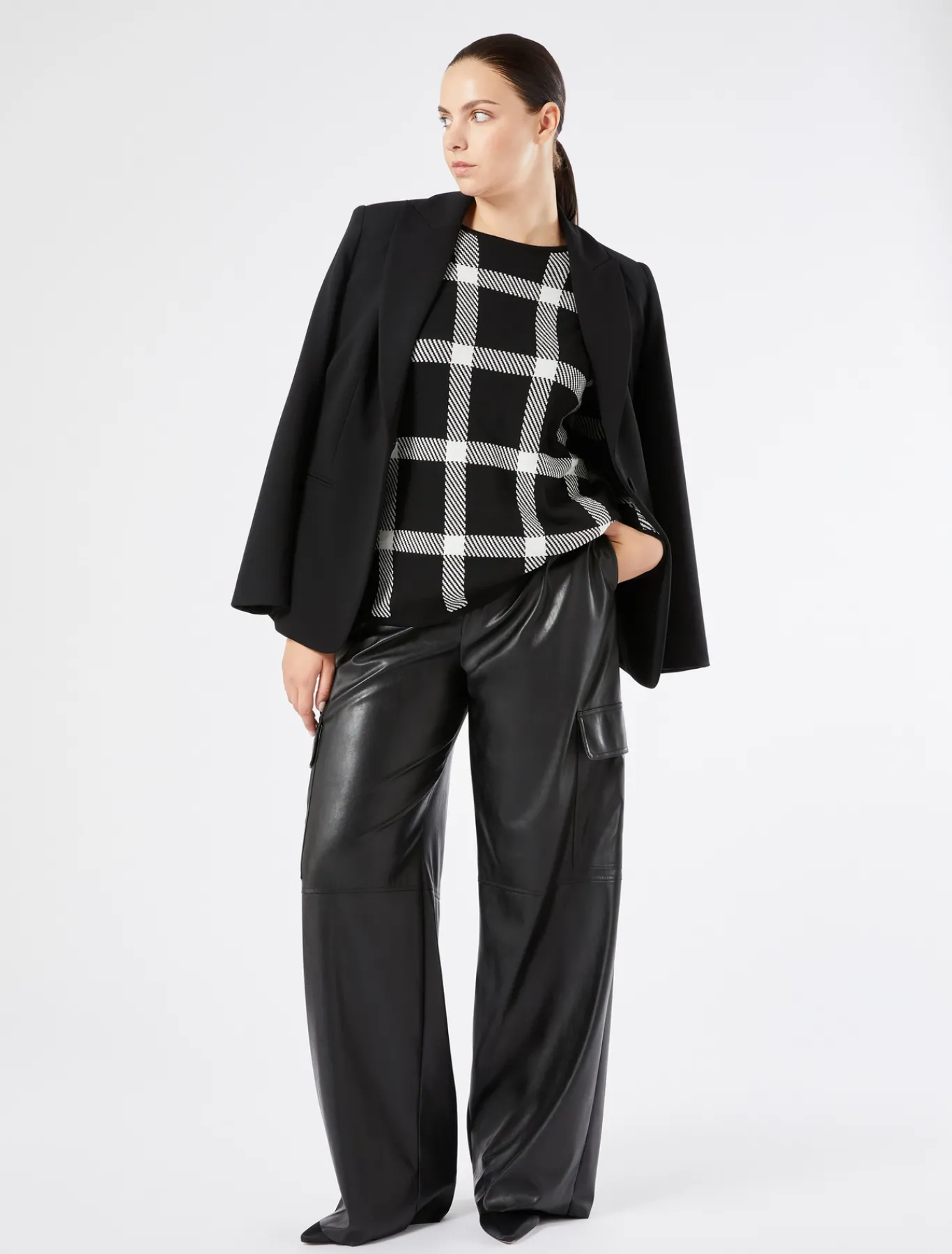 Marina Rinaldi Pantaloni & Jeans | Pantaloni & Jeans*Pantaloni in tessuto tecnico NERO