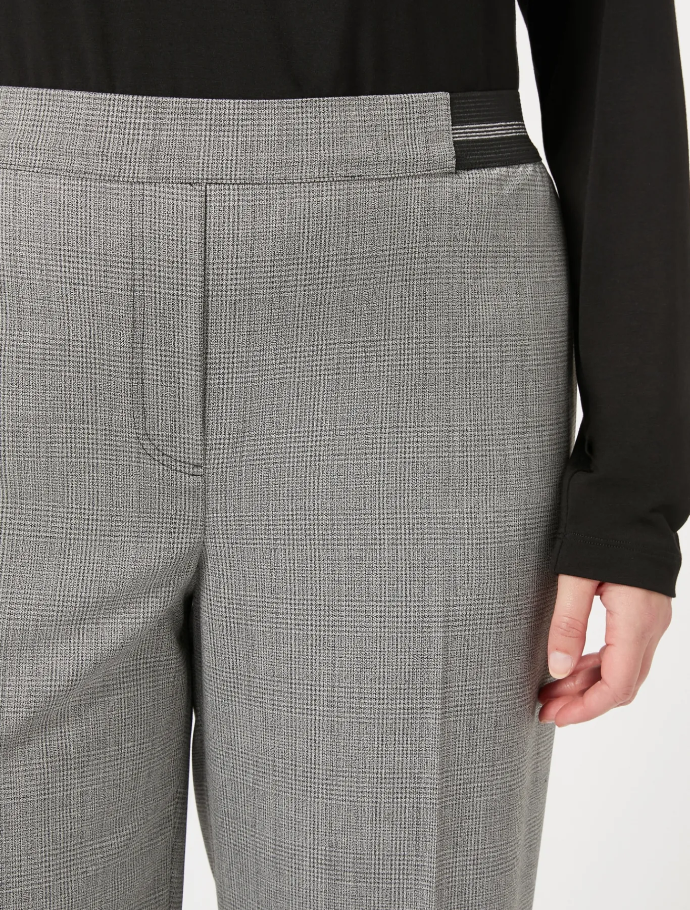 Marina Rinaldi Pantaloni & Jeans | Pantaloni & Jeans*Pantaloni in tessuto tinto filo e lurex NERO