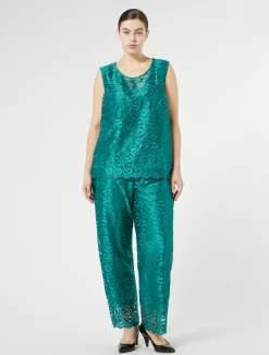 Marina Rinaldi Pantaloni E Gonne | Selezione Elegante*Pantaloni in tulle ricamato GIADA