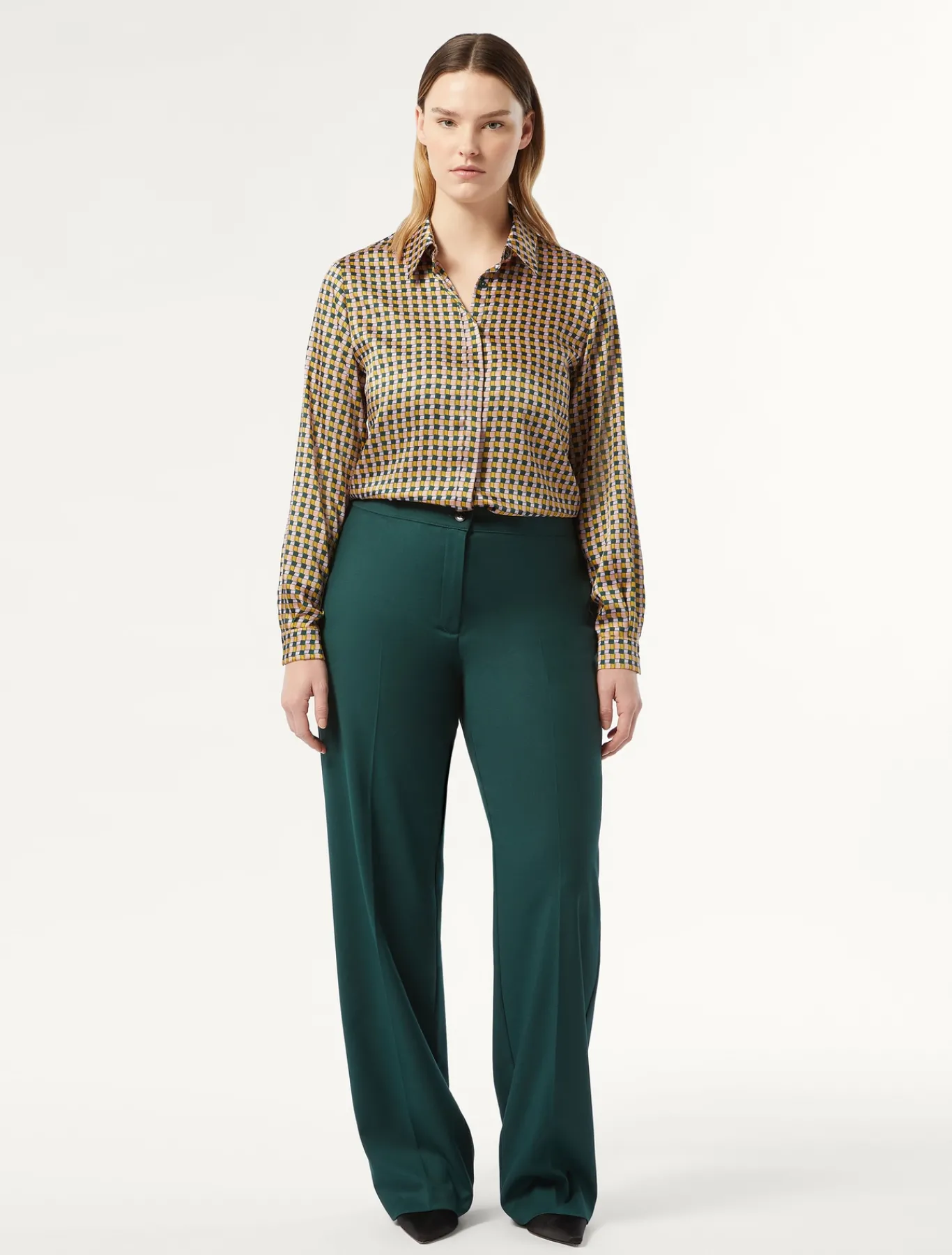 Marina Rinaldi Pantaloni & Jeans | Pantaloni & Jeans*Pantaloni in twill VERDEBOSCO