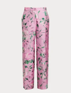 Marina Rinaldi Pantaloni E Gonne | Pantaloni & Jeans*Pantaloni in twill di seta ROSA
