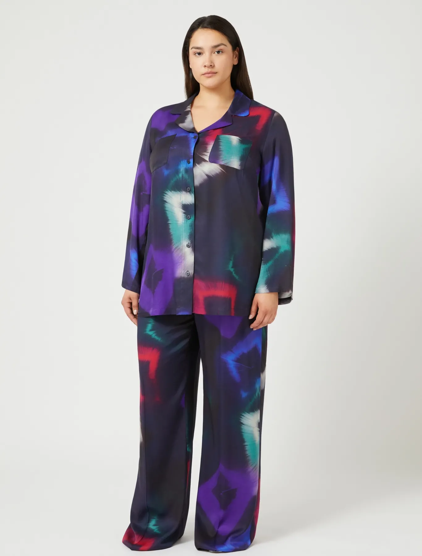 Marina Rinaldi Pantaloni & Jeans | Pantaloni & Jeans*Pantaloni in twill stampato NERO