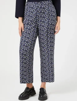 Marina Rinaldi Pantaloni & Jeans | Pantaloni & Jeans*Pantaloni in twill stampato BLUMARINO