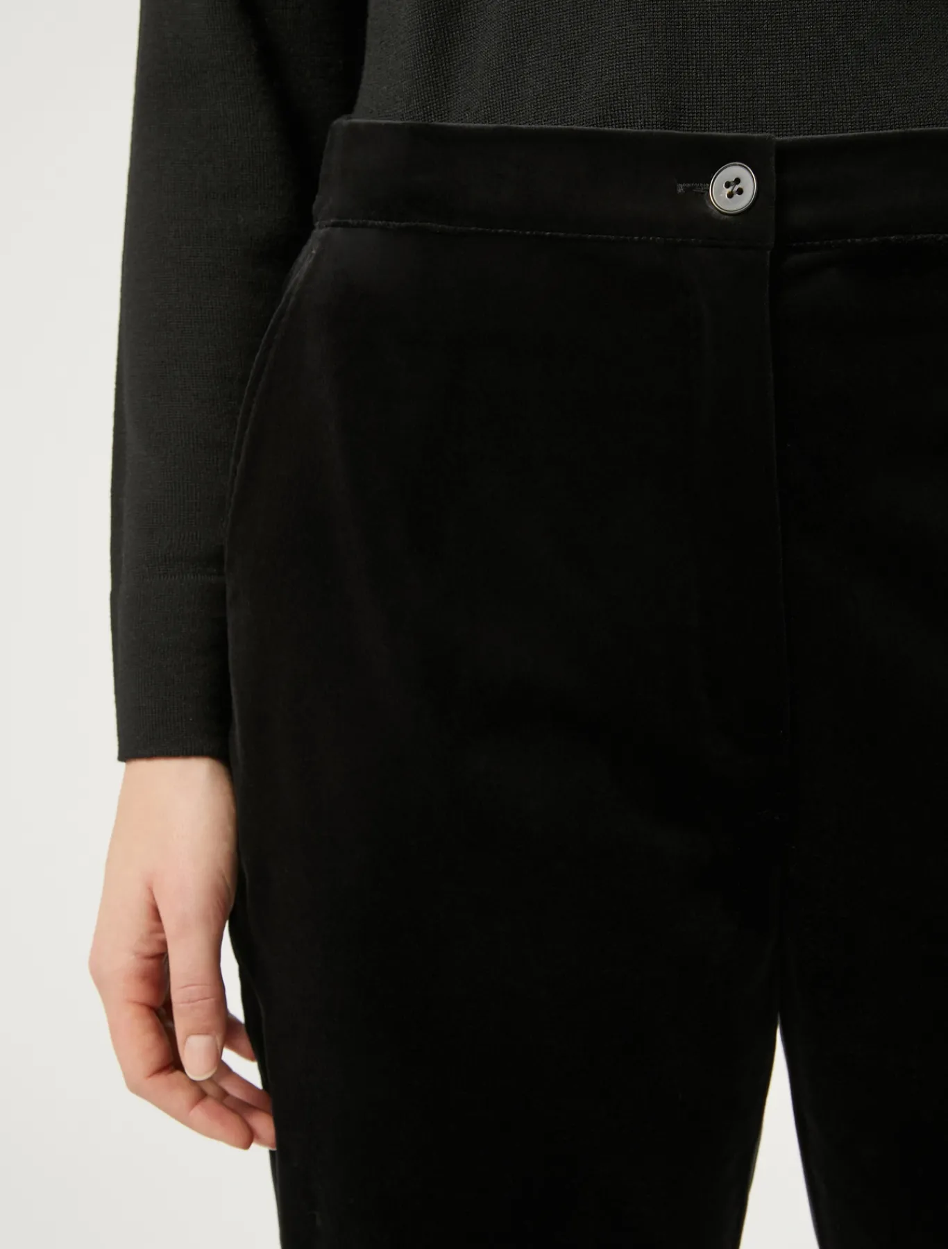 Marina Rinaldi Pantaloni & Jeans | Pantaloni & Jeans*Pantaloni in velluto NERO