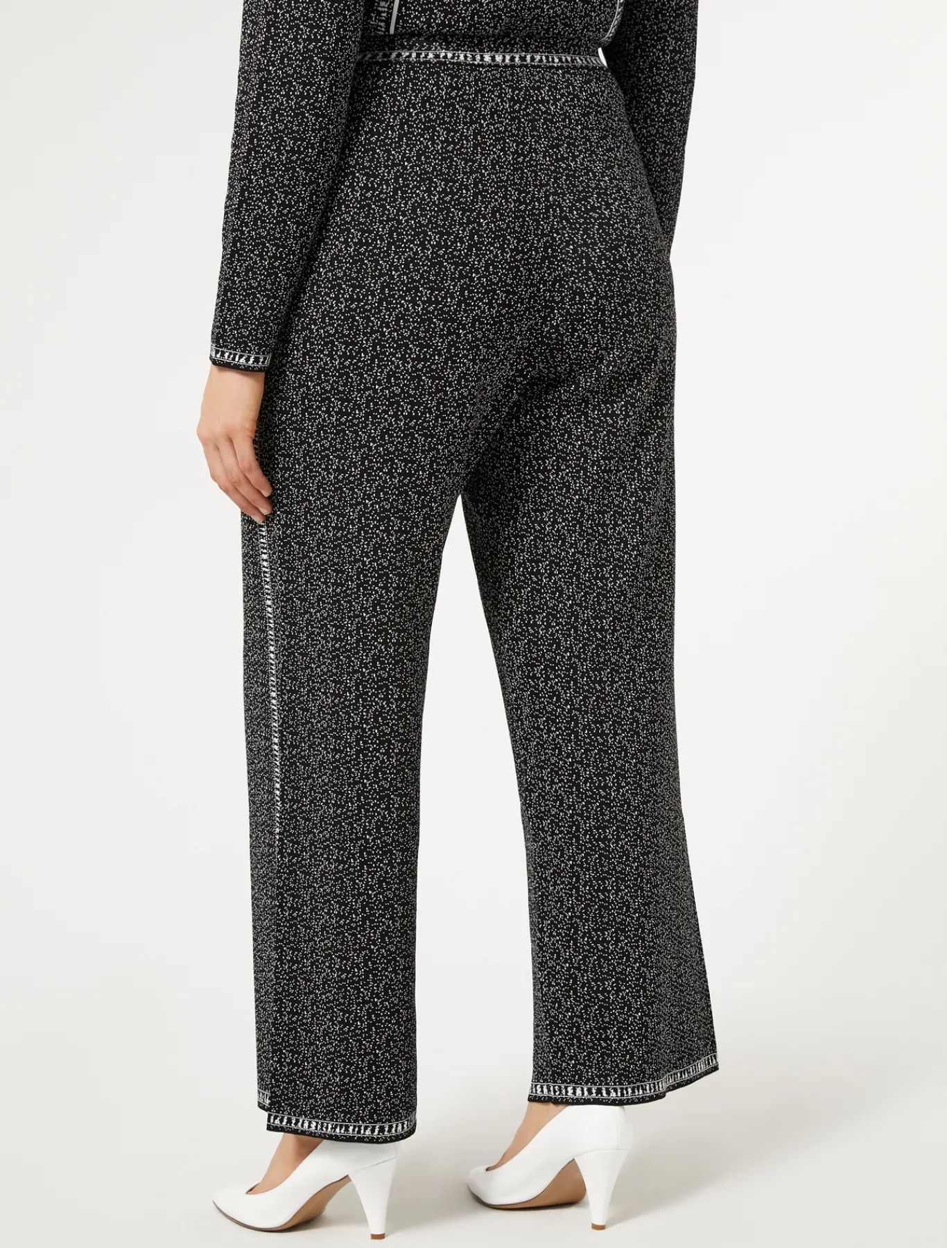Marina Rinaldi Pantaloni & Jeans | Pantaloni & Jeans*Pantaloni in viscosa jacquard NEROBIANCO