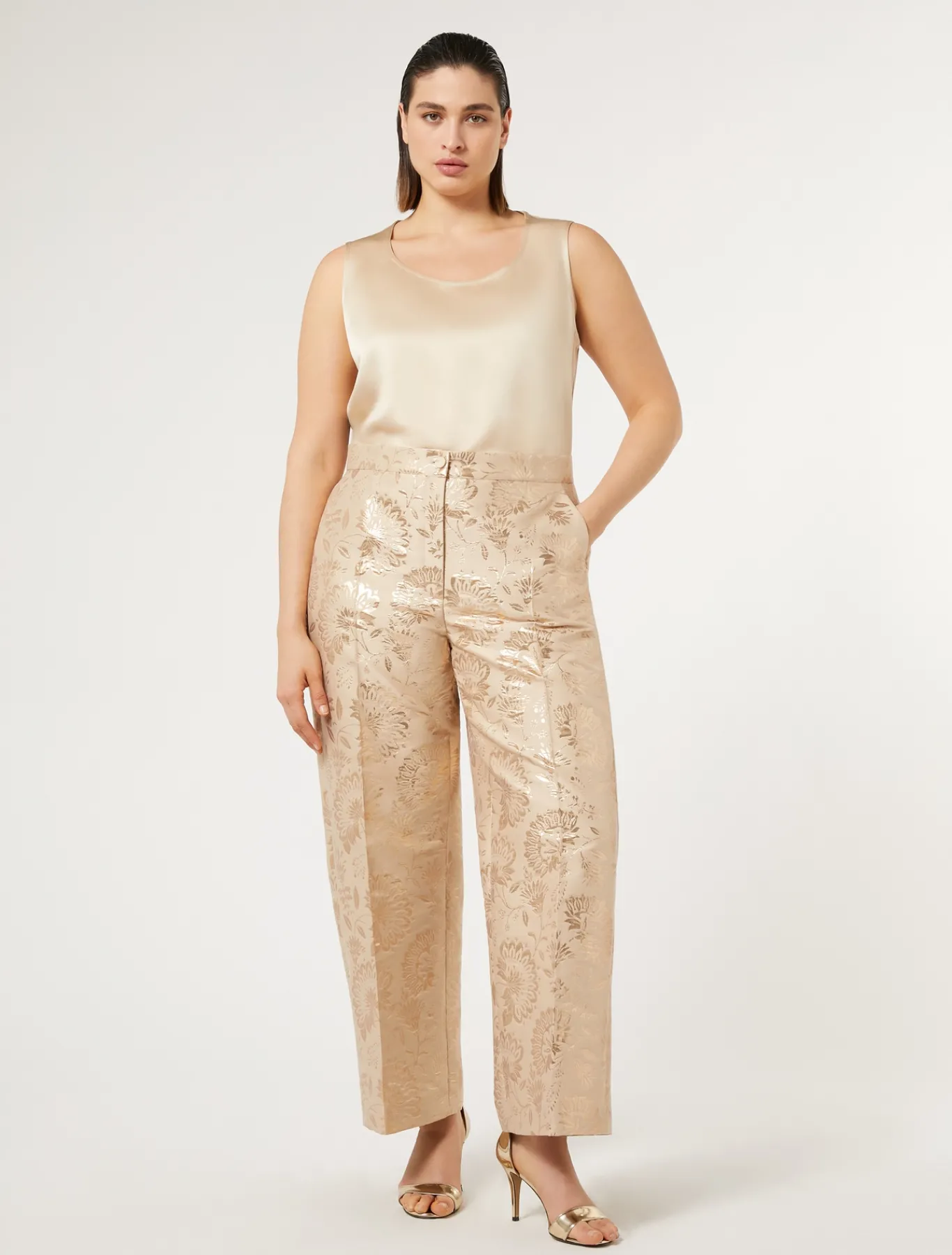 Marina Rinaldi Pantaloni E Gonne | Pantaloni & Jeans*Pantaloni jacquard MIELE