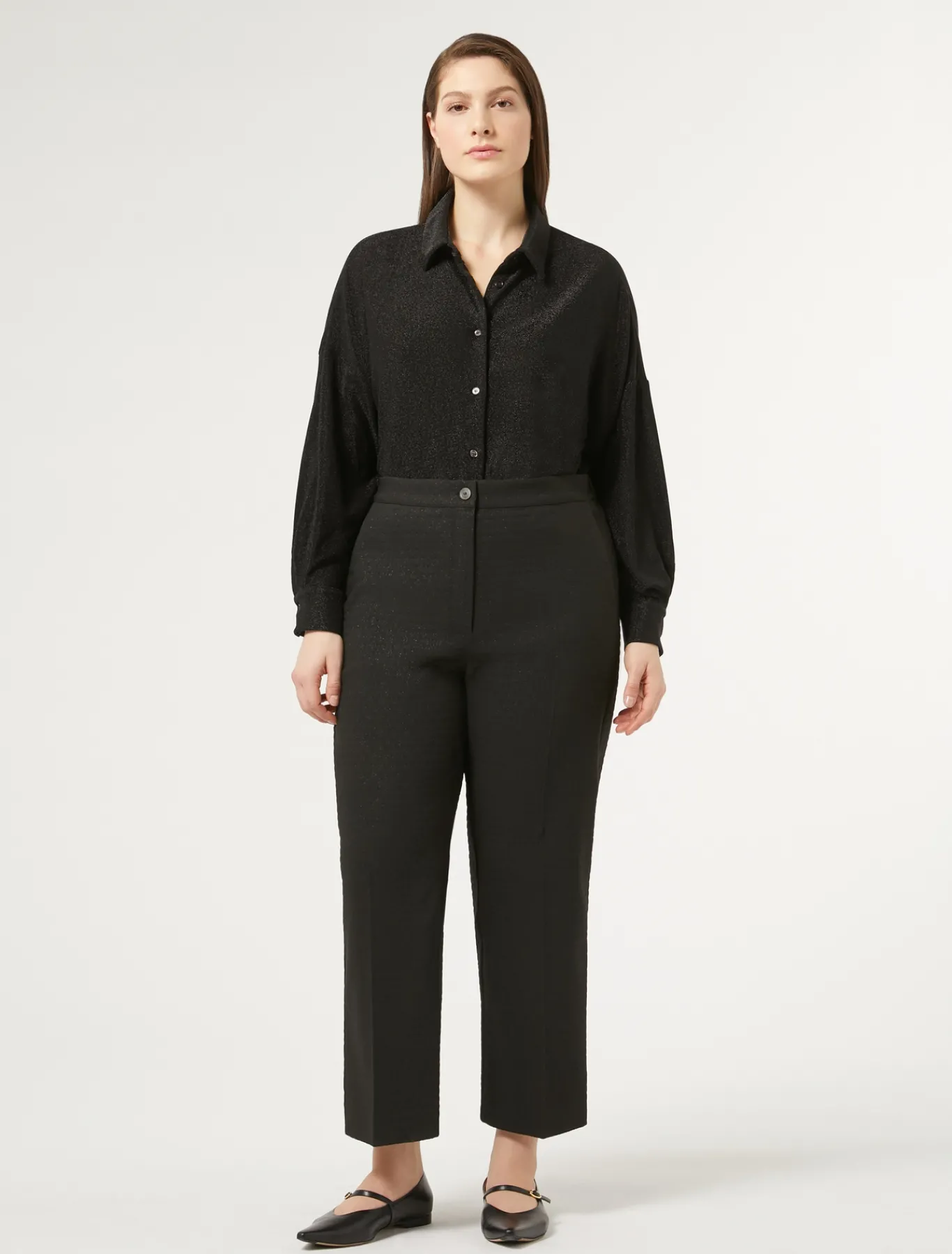Marina Rinaldi Pantaloni & Jeans | Pantaloni & Jeans*Pantaloni jacquard lurex NERO