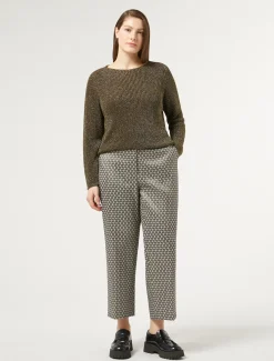 Marina Rinaldi Pantaloni & Jeans | Pantaloni & Jeans*Pantaloni jacquard lurex SABBIA