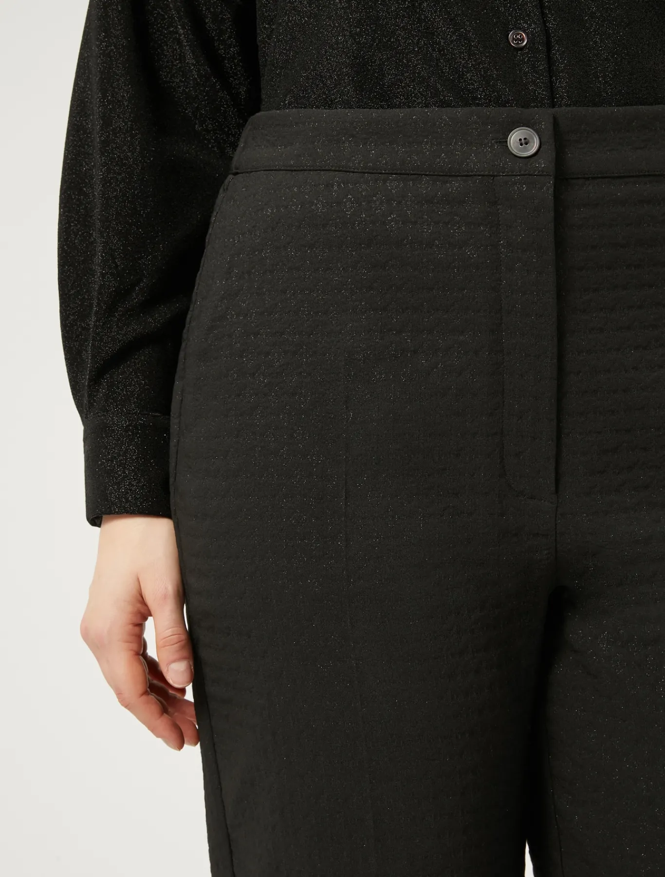 Marina Rinaldi Pantaloni & Jeans | Pantaloni & Jeans*Pantaloni jacquard lurex NERO