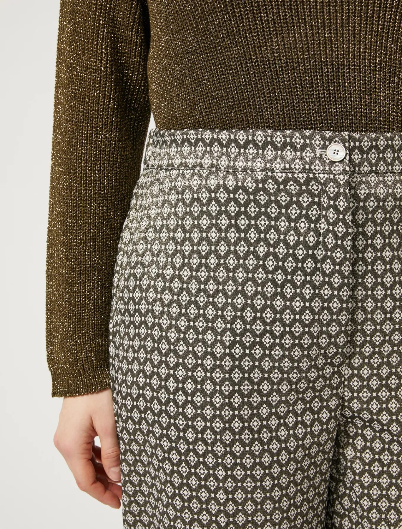 Marina Rinaldi Pantaloni & Jeans | Pantaloni & Jeans*Pantaloni jacquard lurex SABBIA