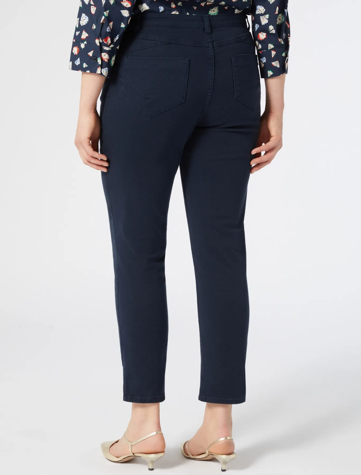 Marina Rinaldi Pantaloni & Jeans | Pantaloni & Jeans*Pantaloni Perfect fit in bull di cotone BLUNOTTE