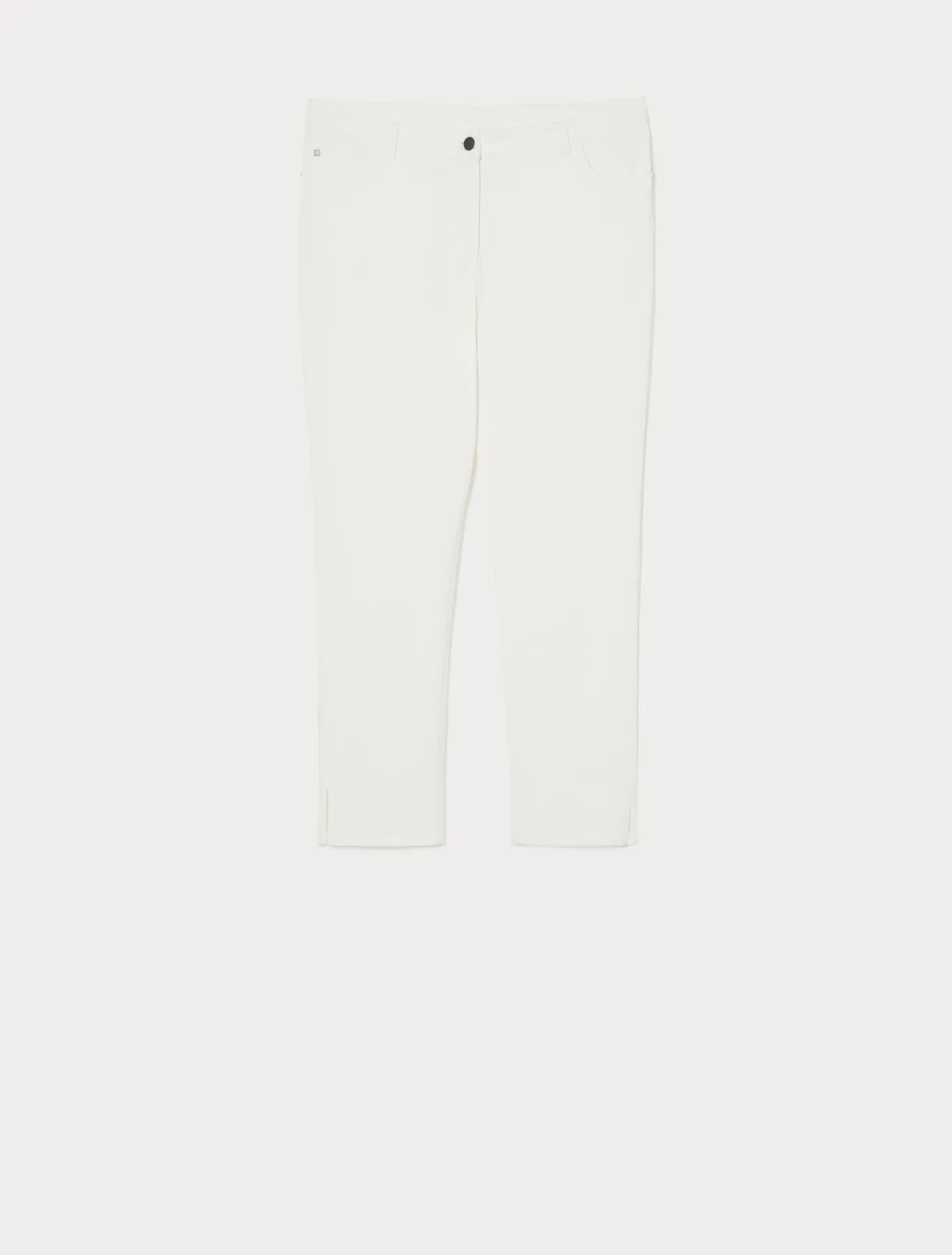 Marina Rinaldi Pantaloni & Jeans | Pantaloni & Jeans*Pantaloni Perfect fit in bull di cotone BIANCO