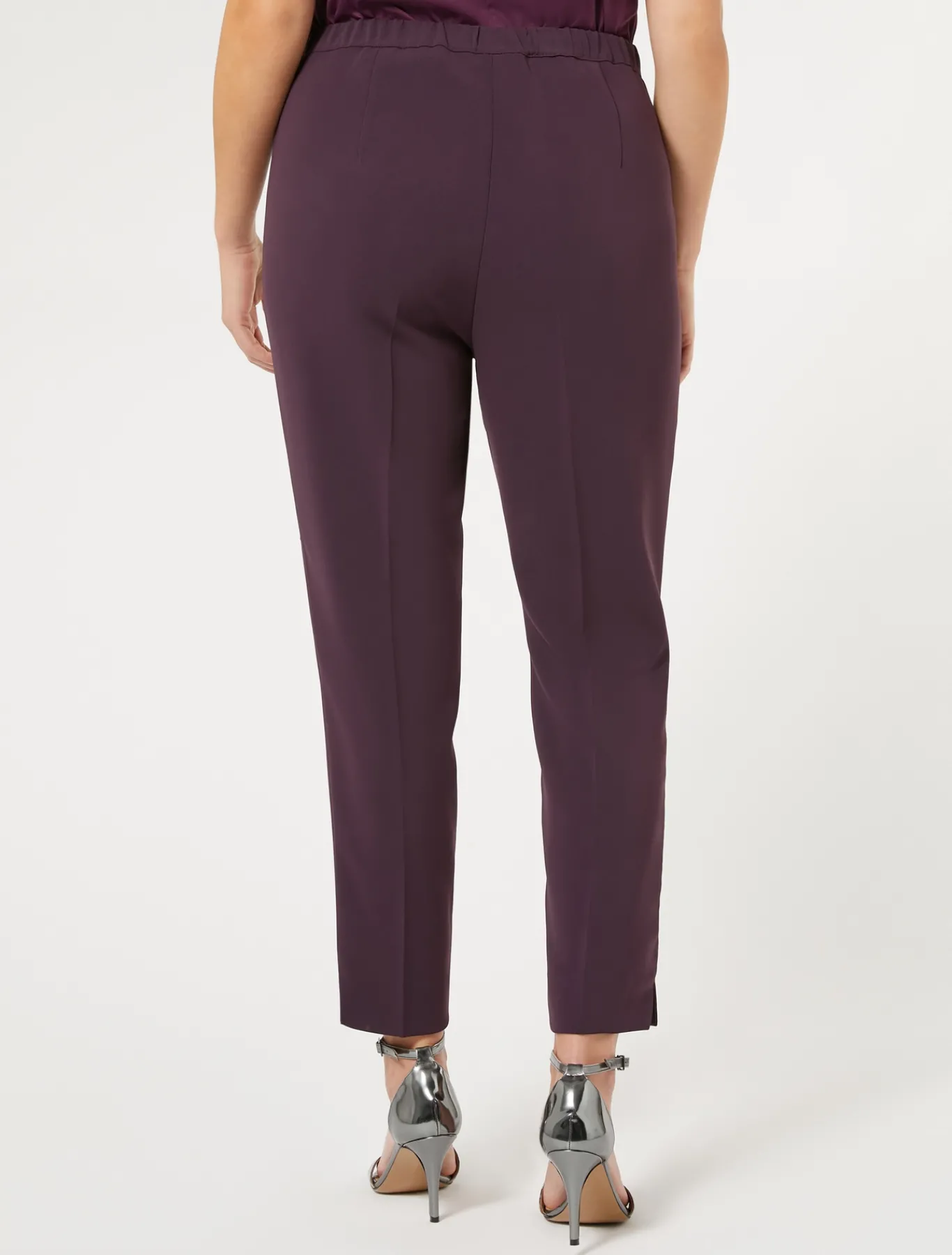 Marina Rinaldi Pantaloni E Gonne | Pantaloni & Jeans*Pantaloni slim in cady triacetato BORDEAUX